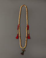 Tibetan Mala Beads with Bronze Vajra