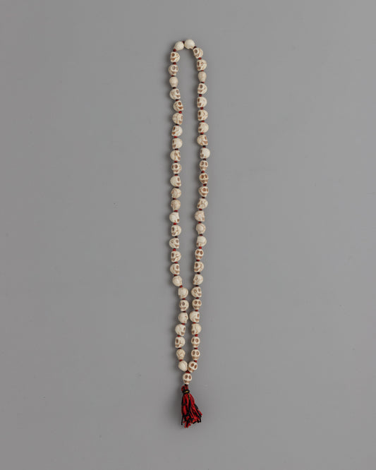 Ethically Sourced Bone Skull Mala