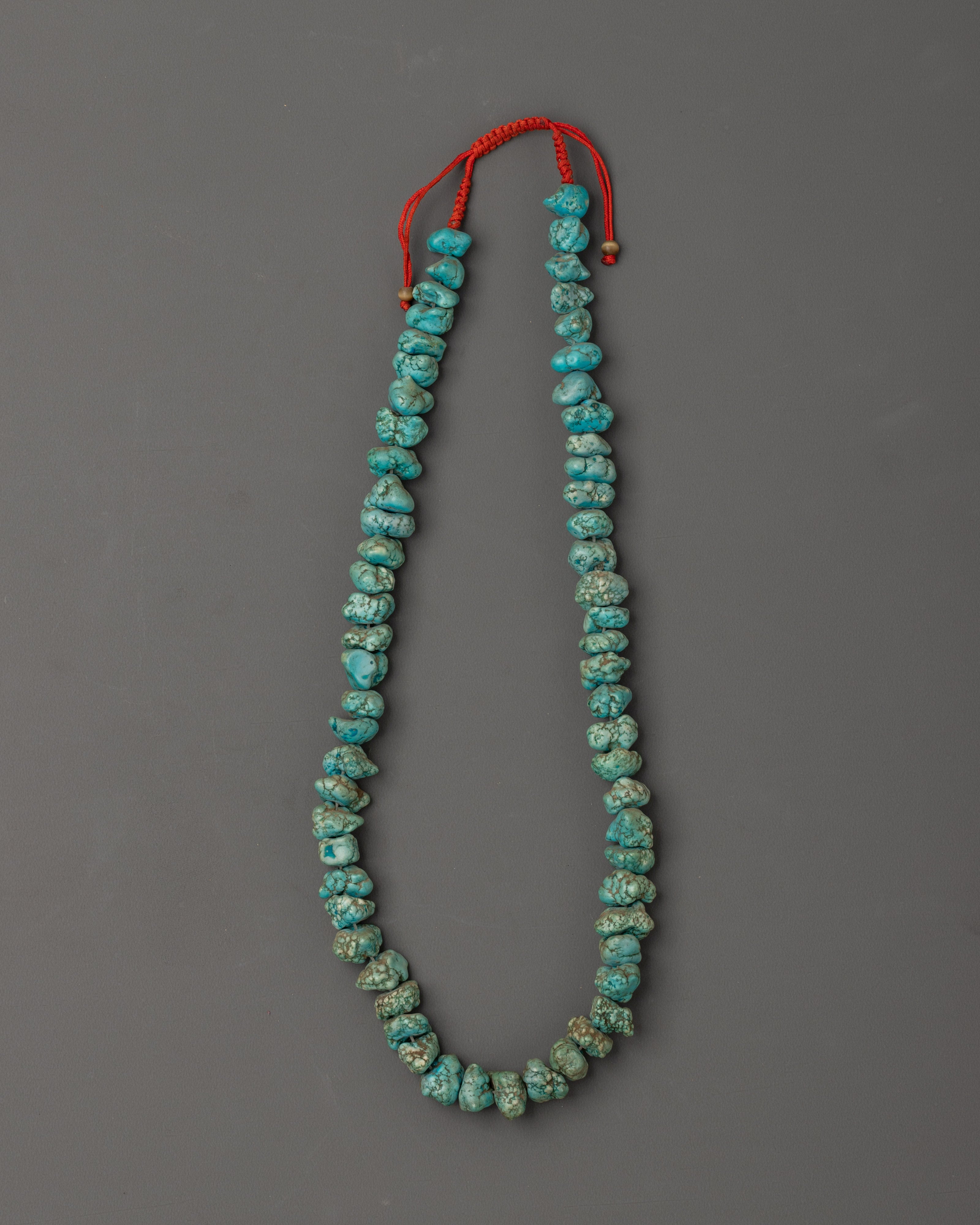 Handcrafted Turquoise Mala Beads