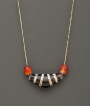 Coral Stone Mala Necklace