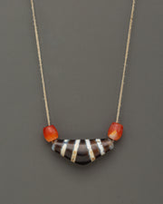 Coral Stone Mala Necklace