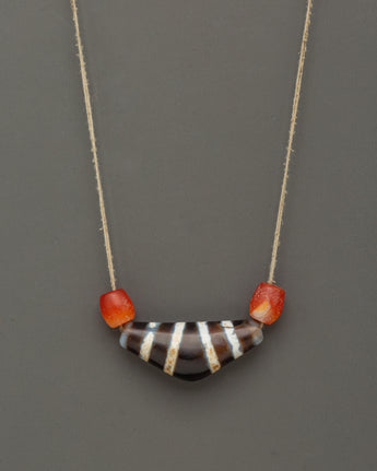 Coral Stone Mala Necklace