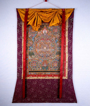 Vintage Mandala Of 1000 Armed Lokeshvara