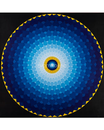 High-Quality Vibrant Mandala Drawing Print 