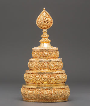 Gold Plated Mandala Offering Set