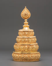 Gold Plated Mandala Offering Set