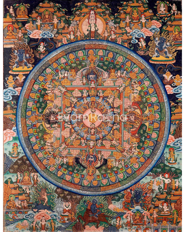 Vintage Buddha Mandala