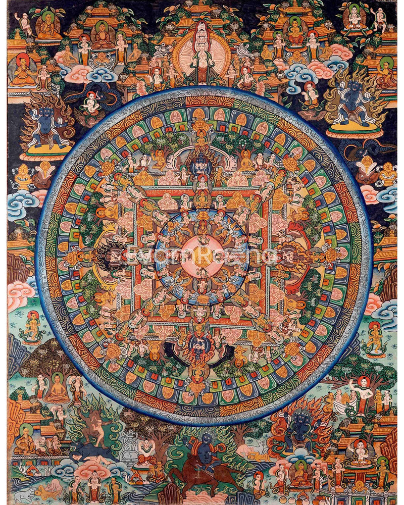 Vintage Buddha Mandala