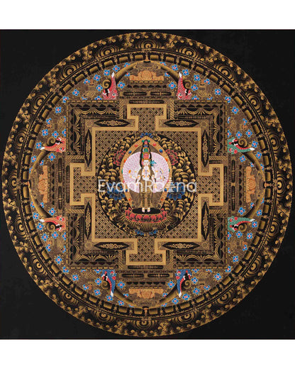 1000 Armed Chengrezig Mandala | Avalokiteshvara | Wheel of Time Thangka