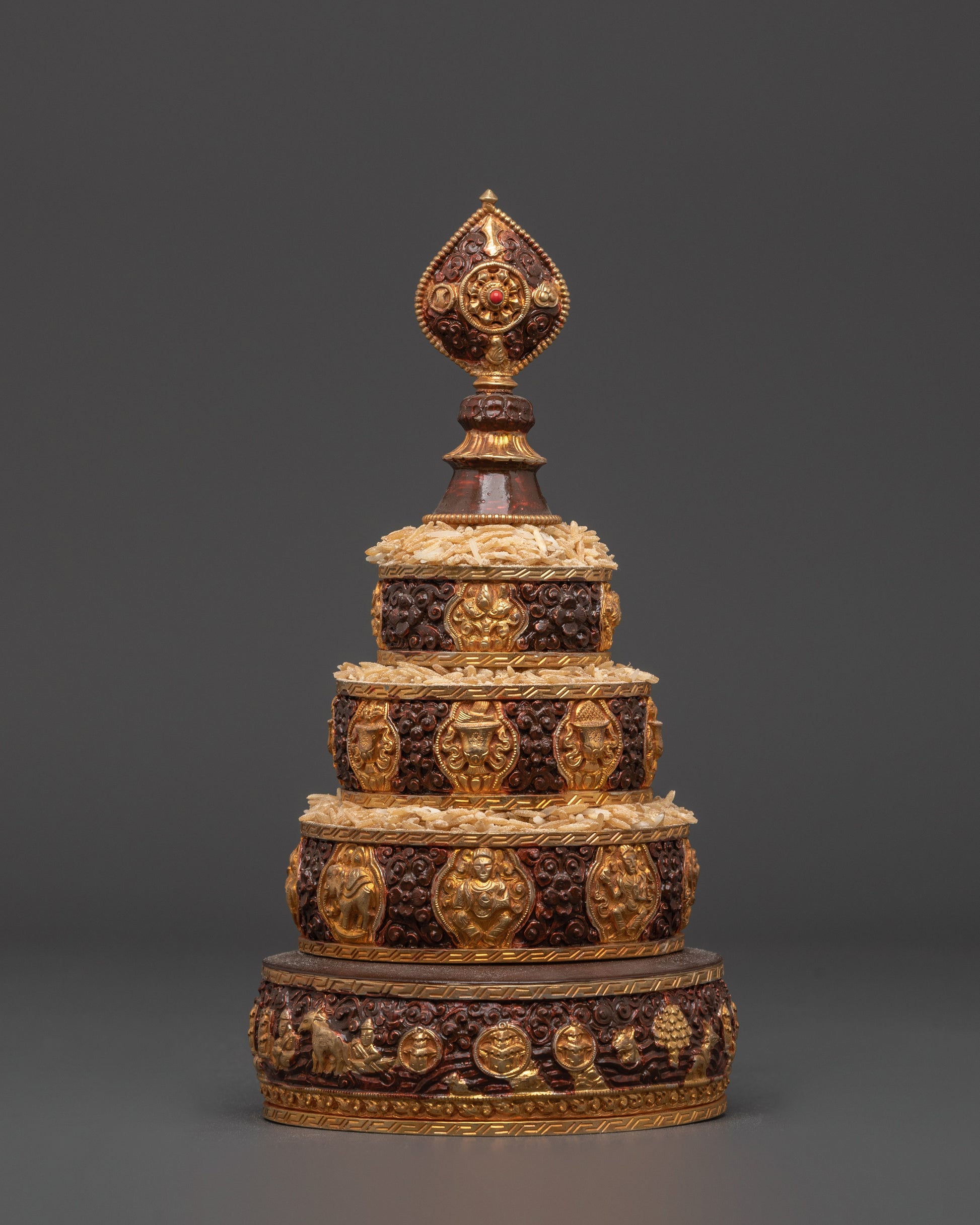 Copper And Gold Plated Mandala Set
