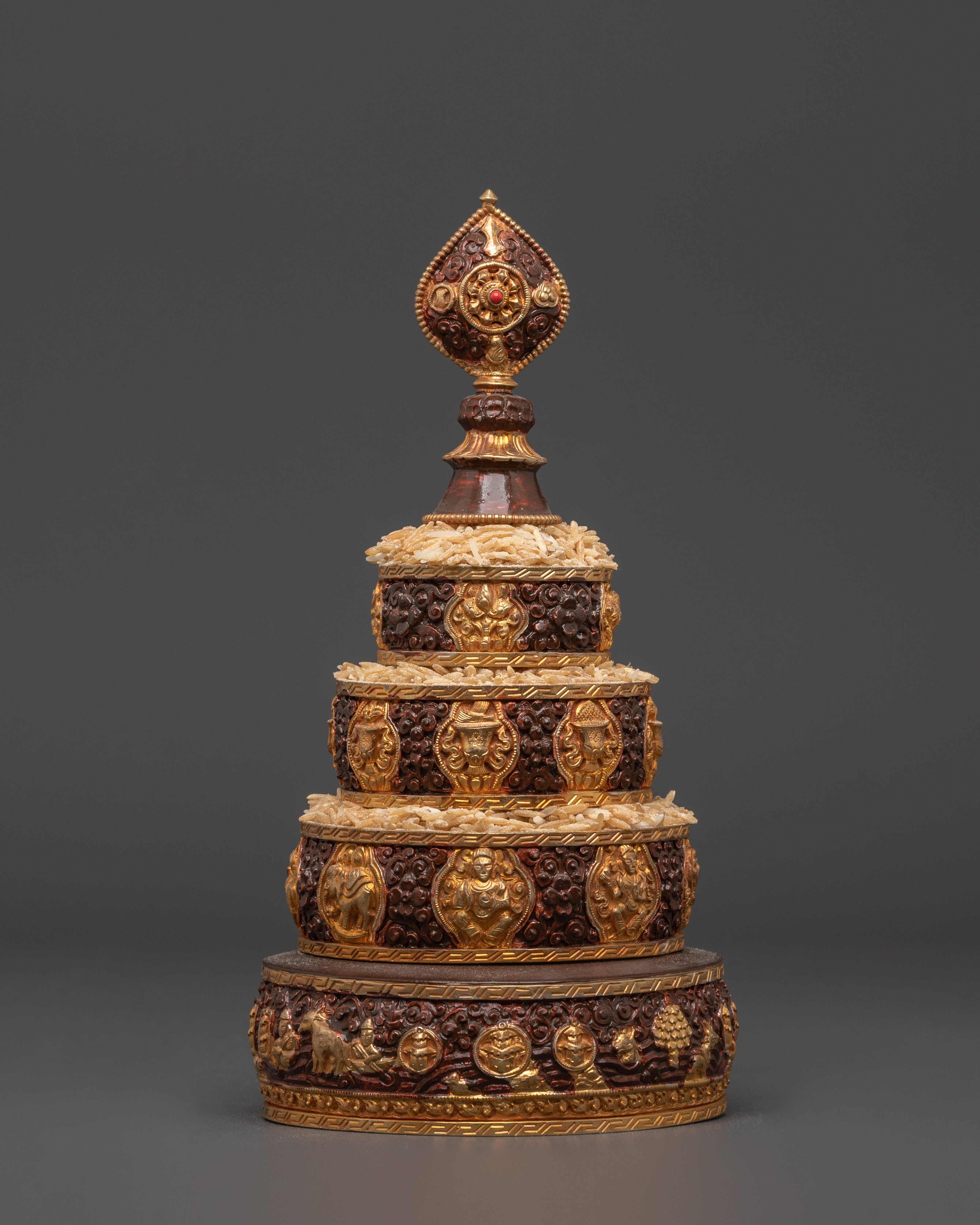 Copper And Gold Plated Mandala Set