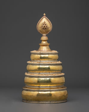 Handcrafted Brass Mandala Offering Set | Buddhist Ritual Decor