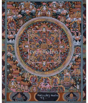 Hand painted Buddha Mandala