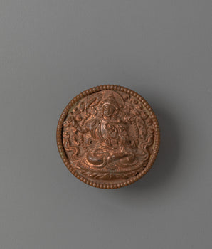 Tibetan Manjushri Mandala Decor | Copper Buddhist Wall Art