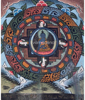 Vintage Buddha Mandala