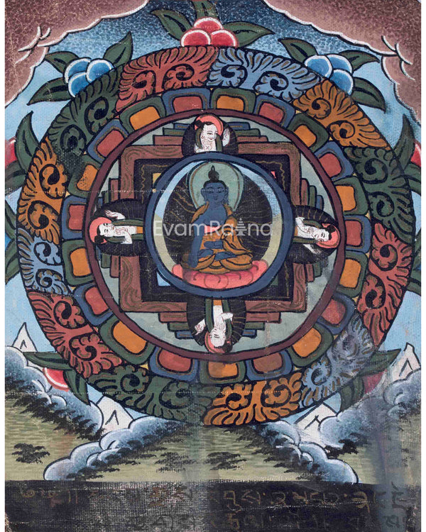 Vintage Buddha Mandala