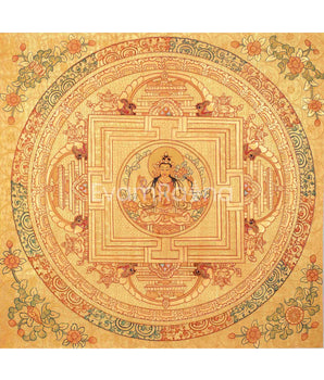 Master Piece Hand-Painted 24K Gold Thangka
