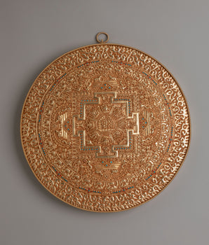 Copper Mandala Wall Hanging for Decor