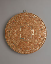 Copper Mandala Wall Hanging for Decor