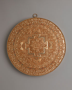 Copper Mandala Wall Hanging for Decor