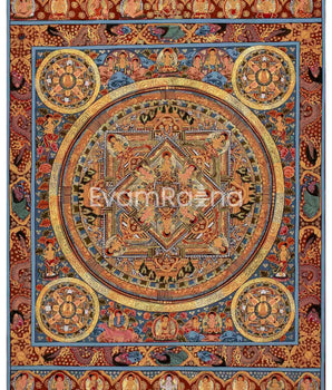 Original Hand-painted Buddha Mandala