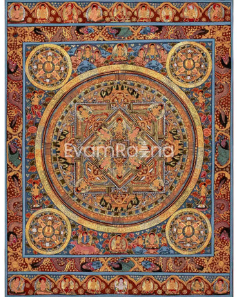 Original Hand-painted Buddha Mandala