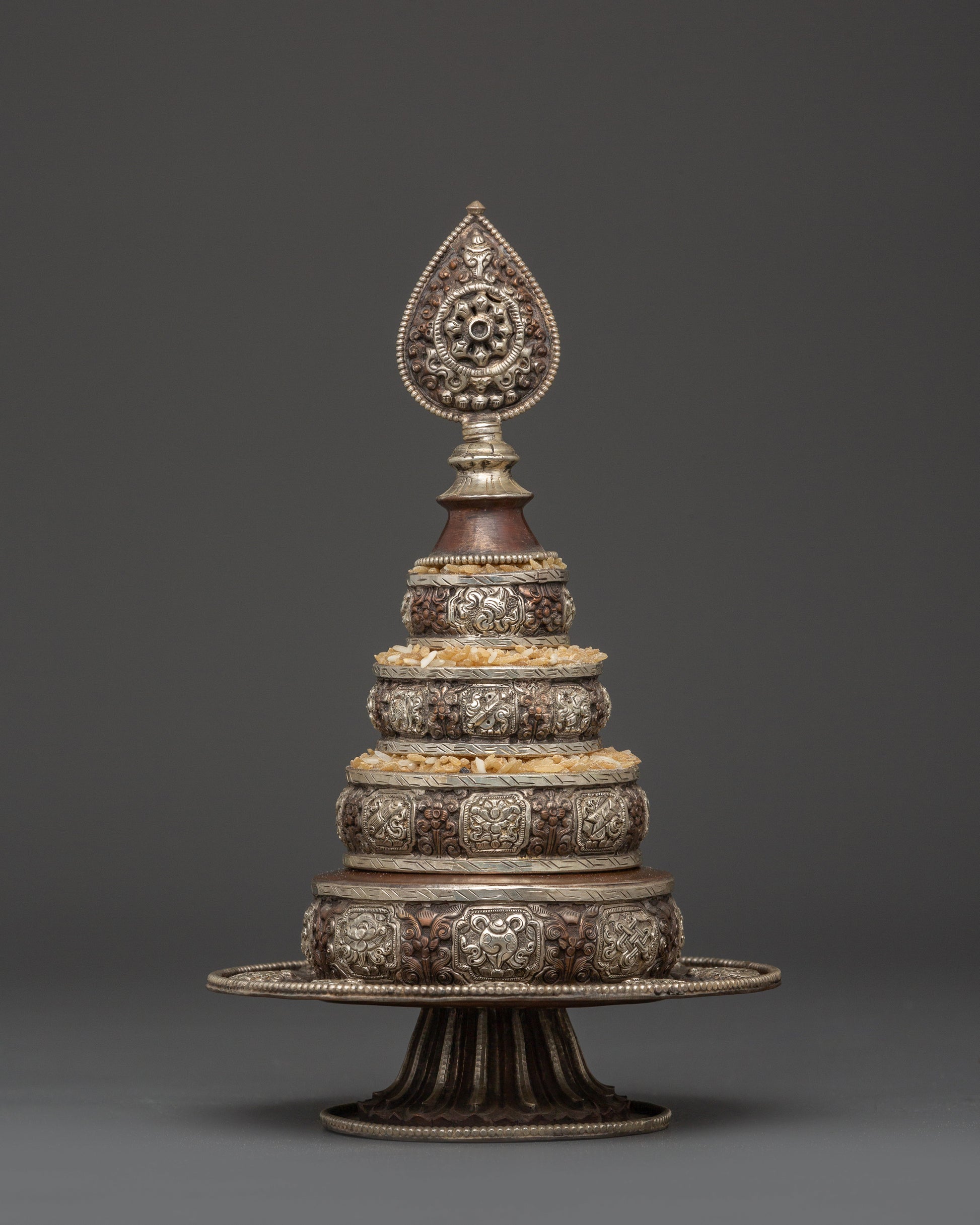 Auspicious Symbol Engraved Mandala