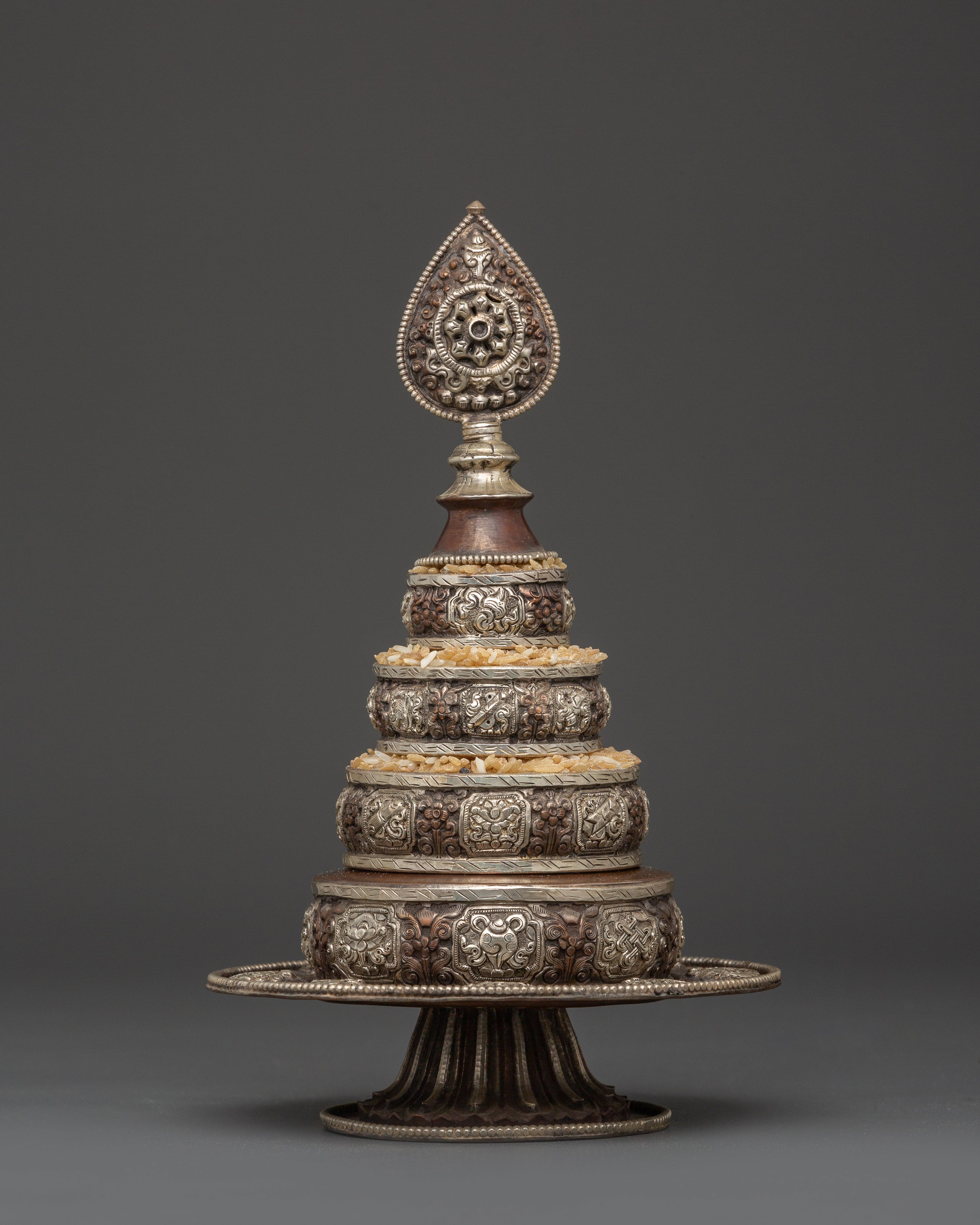 Auspicious Symbol Engraved Mandala