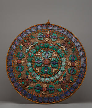 Vishwa Vajra Copper Mandala Wall Art