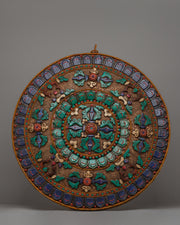 Vishwa Vajra Copper Mandala Wall Art