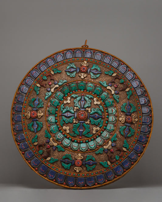 Vishwa Vajra Copper Mandala Wall Art