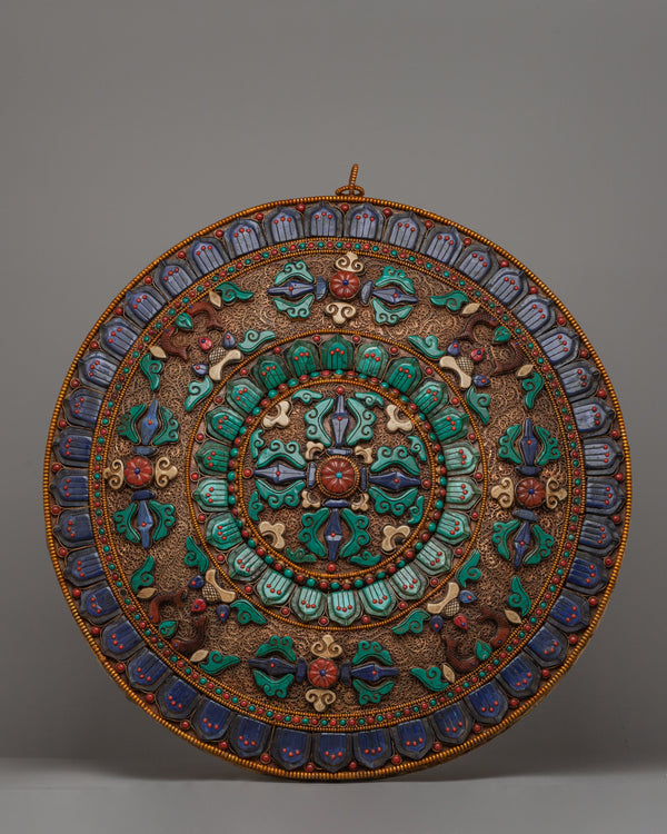 Vishwa Vajra Copper Mandala Wall Art