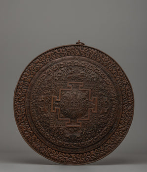  Oxidized Copper Mandala Wall Art