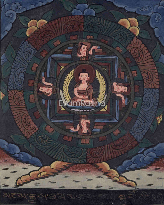 Rare Buddha Mandala Thangka 