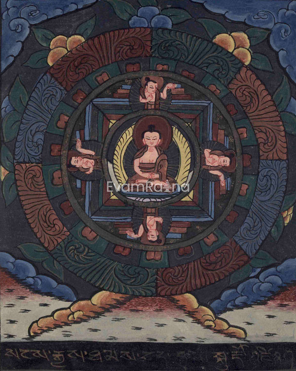 Rare Buddha Mandala Thangka 