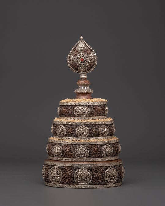 Handmade Buddhist Altar Mandala | Sacred Ritual Offering Object