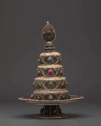 Tibetan Ritual Mandala Offering Set 