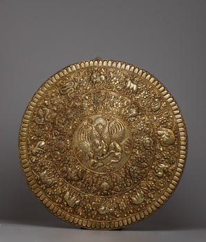 Garuda Brass Bird Wall Hanging Mandala