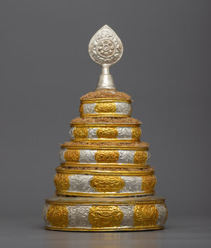 Decorative Copper Rice Offering Set