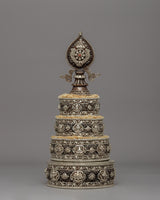 Silver Plated Mandala Offering Set&nbsp;