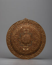 Round Copper Mandala Wall Hanging