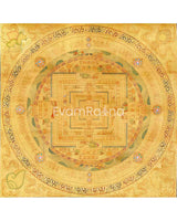 High Quality Full 24K Gold Style Big Kalachakra Mandala