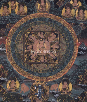 Vintage Buddha Mandala