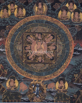 Vintage Buddha Mandala