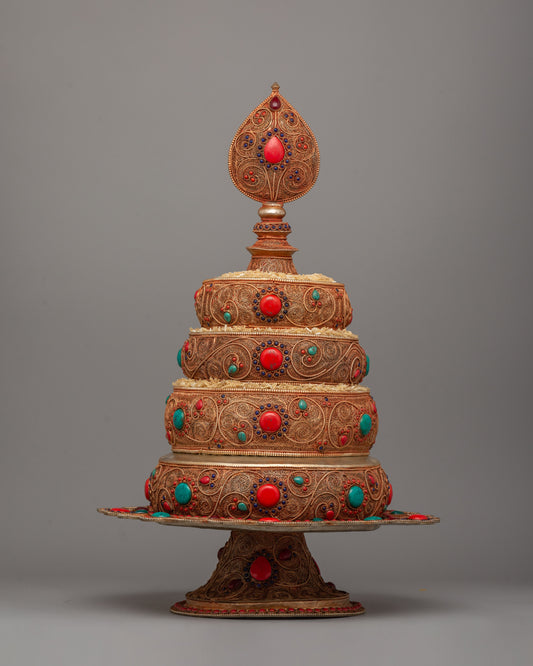 Tibetan Rice Offering Mandala