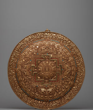 Auspicious Mandala Copper Wall Hanging