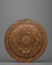Auspicious Mandala Copper Wall Hanging