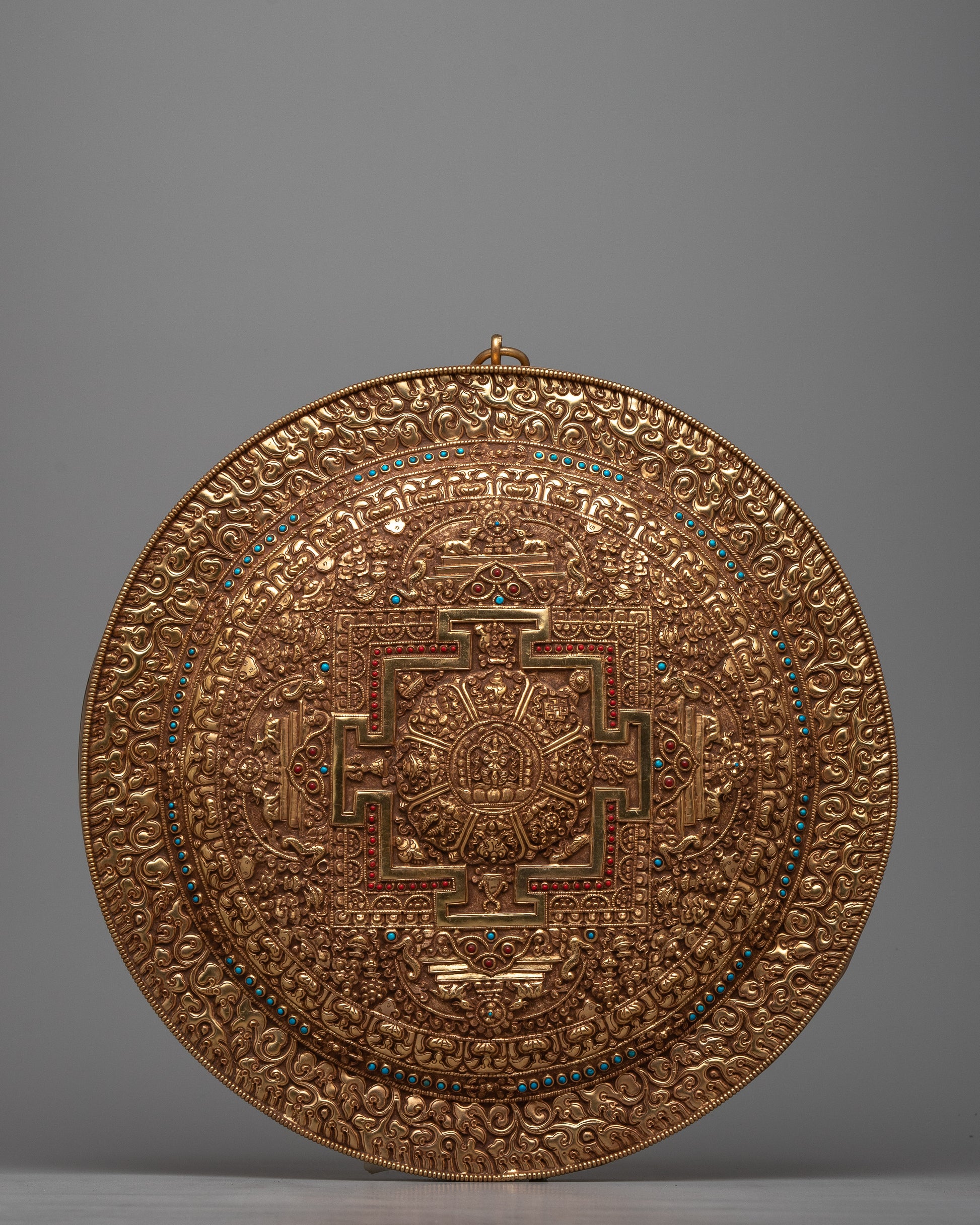 Auspicious Mandala Copper Wall Hanging