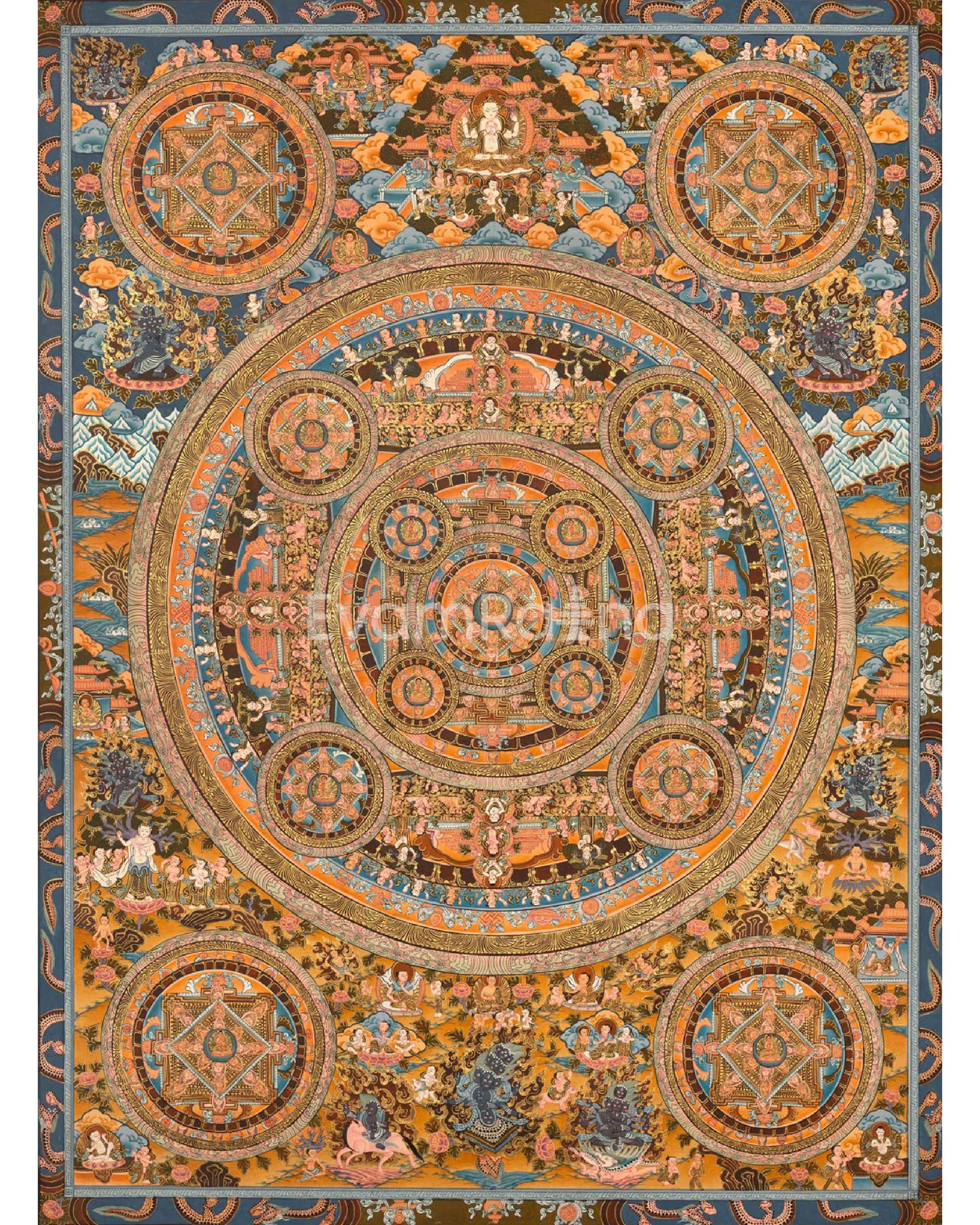 Buddhist Mandala Shiyo Kilkhor For Samatha Meditation