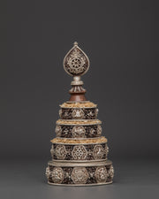 Mandala Set for Spiritual Practice | Oxidized Copper & Silver Plated